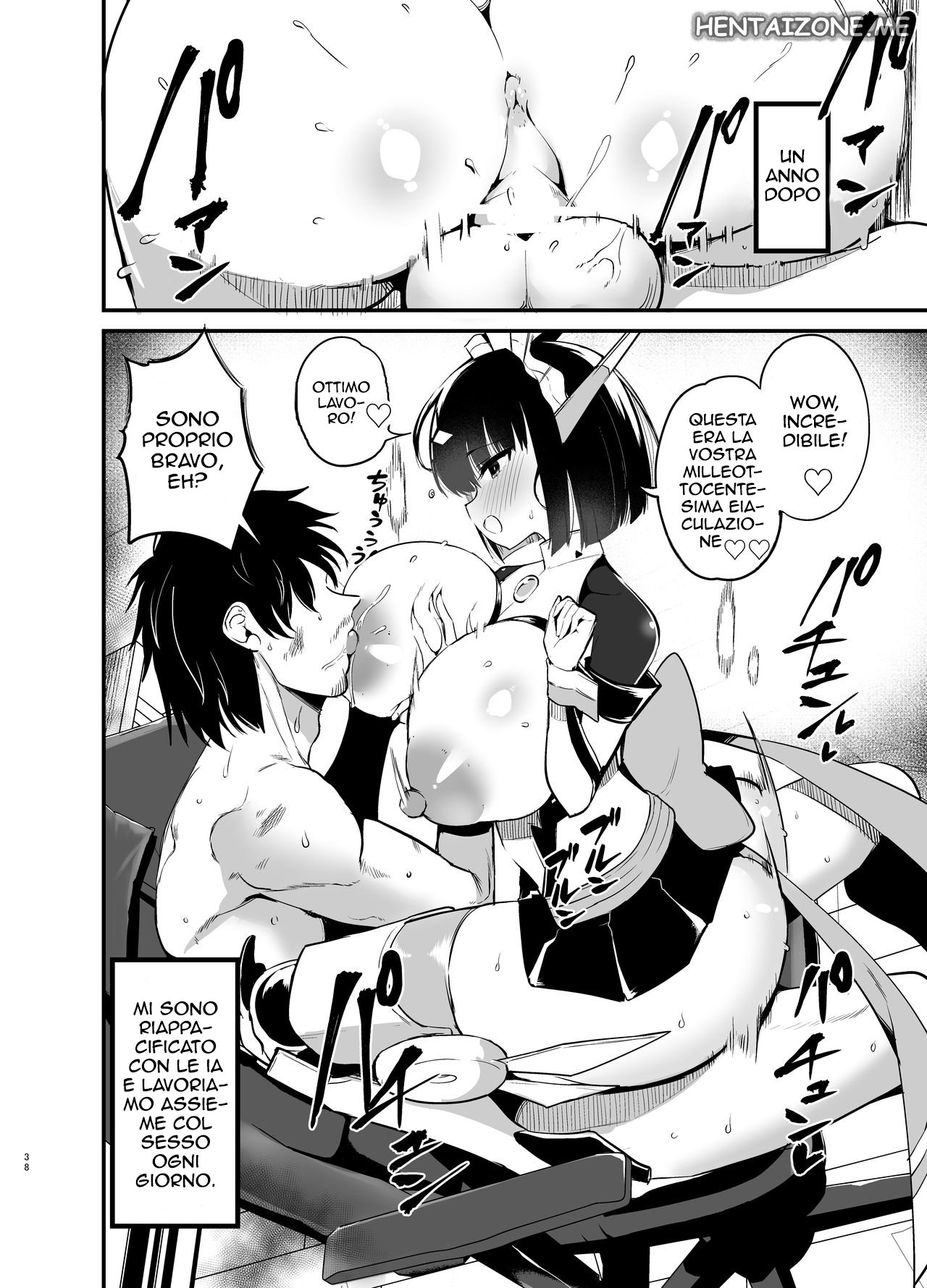 [Aohimo Familia (Chilt)] AI ni Shigoto o Torareta Mangaka, Seieki mo Torareru. | Androidi per Adulti [Italian] 图片编号 37