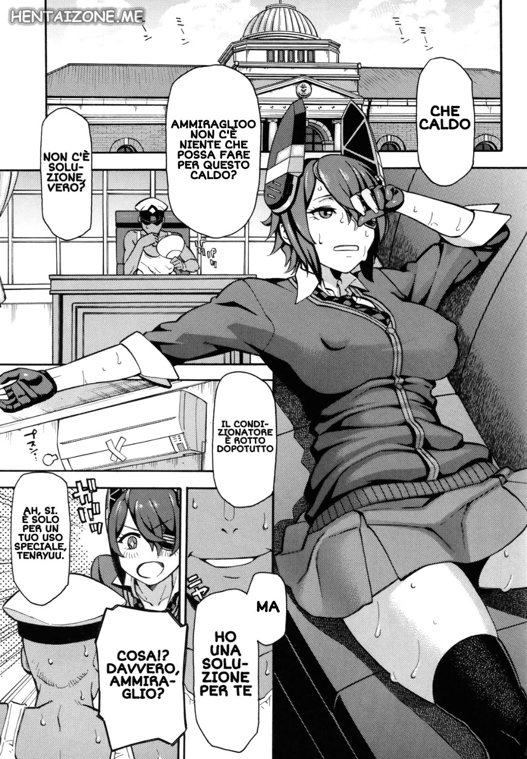 (C88) [SOLID AIR (Zonda)] Asedaku Tenryuu | Ammiraglio fá Caldo (Kantai Collection -KanColle-) [Italian] image number 2