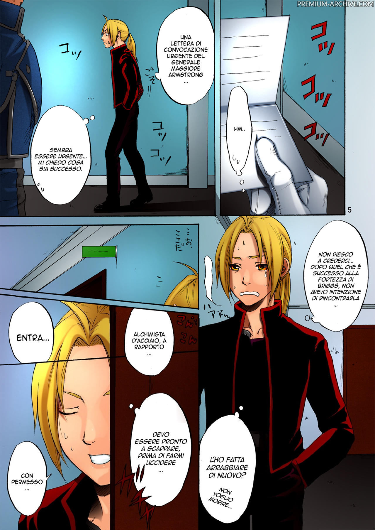 (C74) [R55 Kyouwakoku (Kuroya Kenji)] SOIX 3 | Convocato dal Generale Mira Armstrong (Fullmetal Alchemist) [Italian] [Colorized] [Decensored] изображение № 4