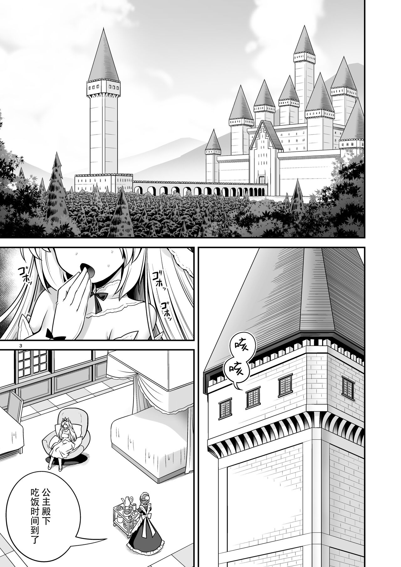 [Yosutebito na Mangakaki (Tomoki Tomonori)] Byoujaku na Junpaku Hime-sama wa Mushikan Love [Chinese] [枕营业汉化组] [Digital] image number 3