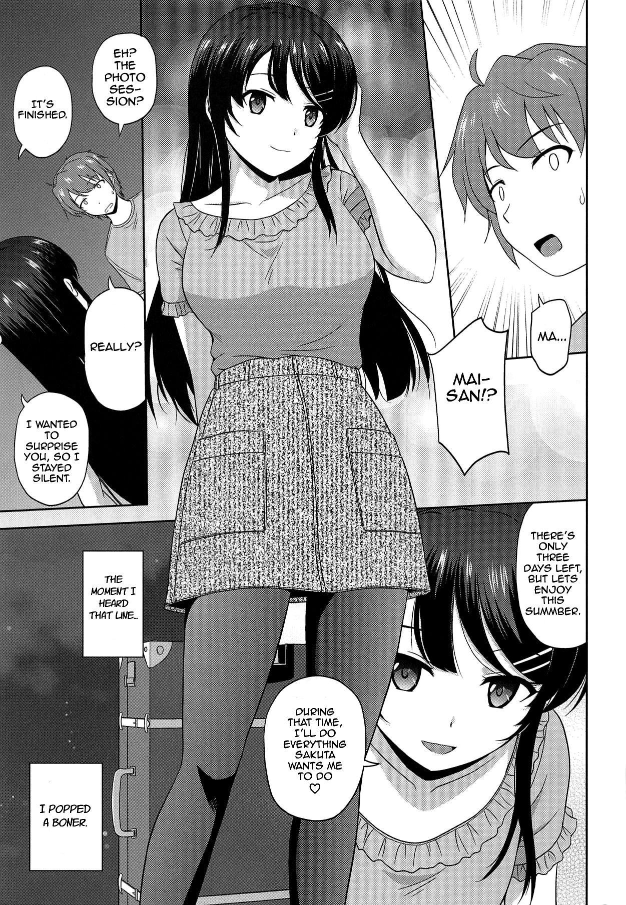 (COMIC1☆15) [G-SCAN CORP. (Satou Chagashi)] Seishun Black Time Killer (Seishun Buta Yarou wa Bunny Girl Senpai no Yume o Minai) [English] [Comfy Pillow Scans] изображение № 8