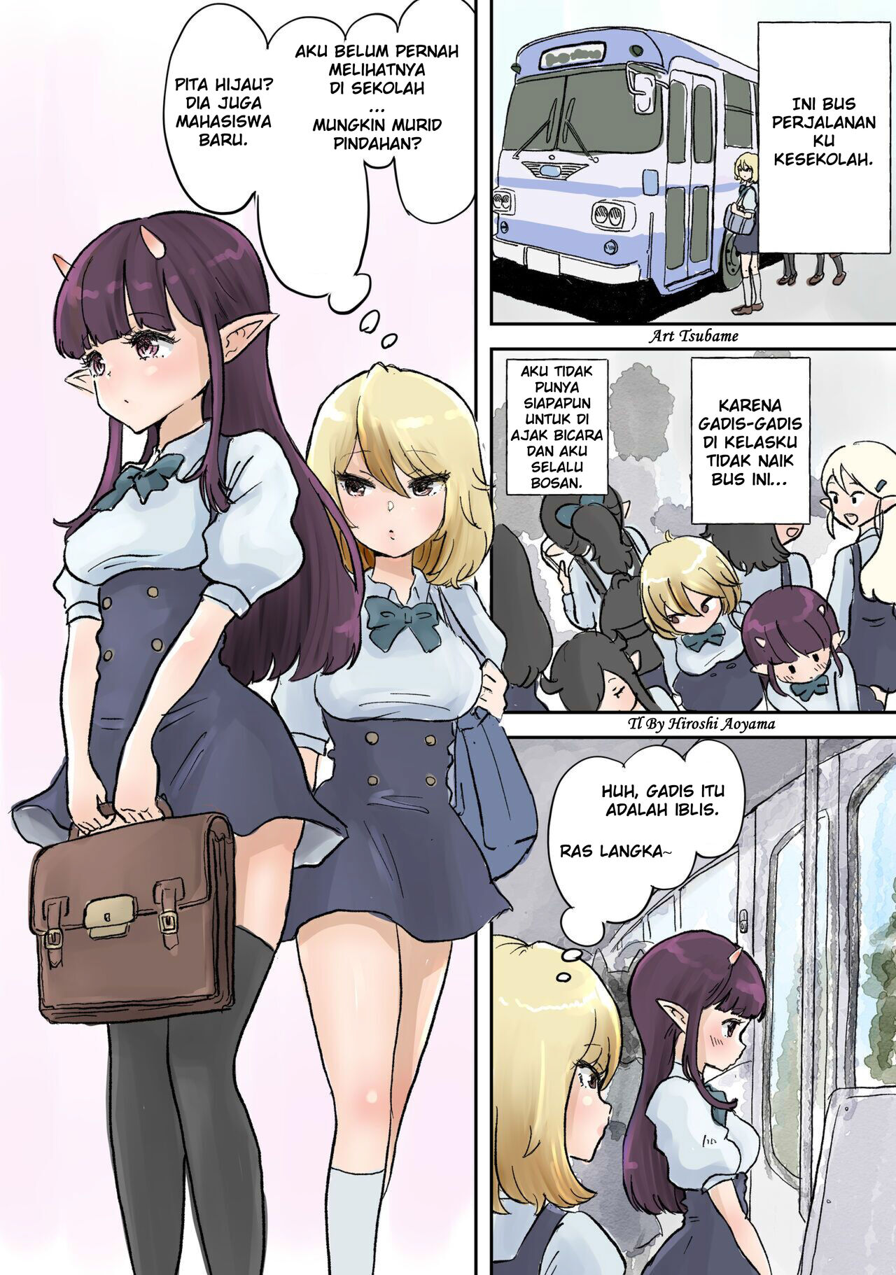 [Tsubame] Futanari x Bero Manko Lucky Sukebe | Futanari x Tongue Pussy Lucky Lewd [Indonesian] image number 2