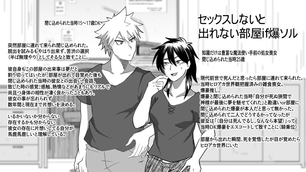 [Pipo po zan] IF Bakugou x female dream owner's fantasy story in a room where you can't leave without sex (Boku No Hero Academia) Bildnummer 2