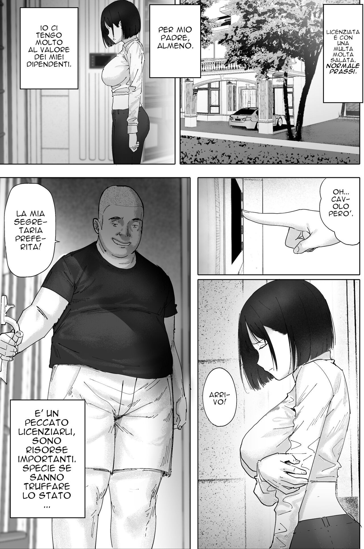 [hente] Sakkin Zuke no Hitozuma -Kimura Mina to Kimodebu Oyaji no Ooya-[Italian] [RW] image number 4