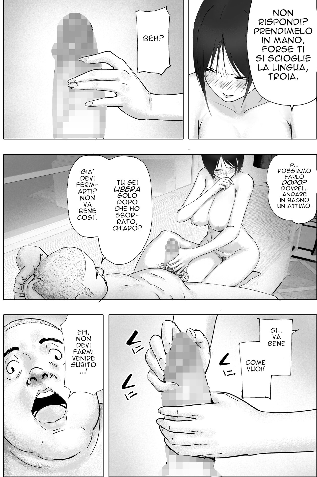 [hente] Sakkin Zuke no Hitozuma -Kimura Mina to Kimodebu Oyaji no Ooya-[Italian] [RW] image number 9