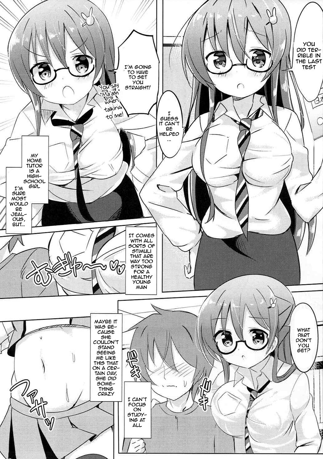(Puniket 35) [0000 (Akito.)] Rize Sensei to Himitsu no Jugyou | Secret Lessons with Rize-sensei (Gochuumon wa Usagi desu ka?) [English] {Doujins.com} image number 2