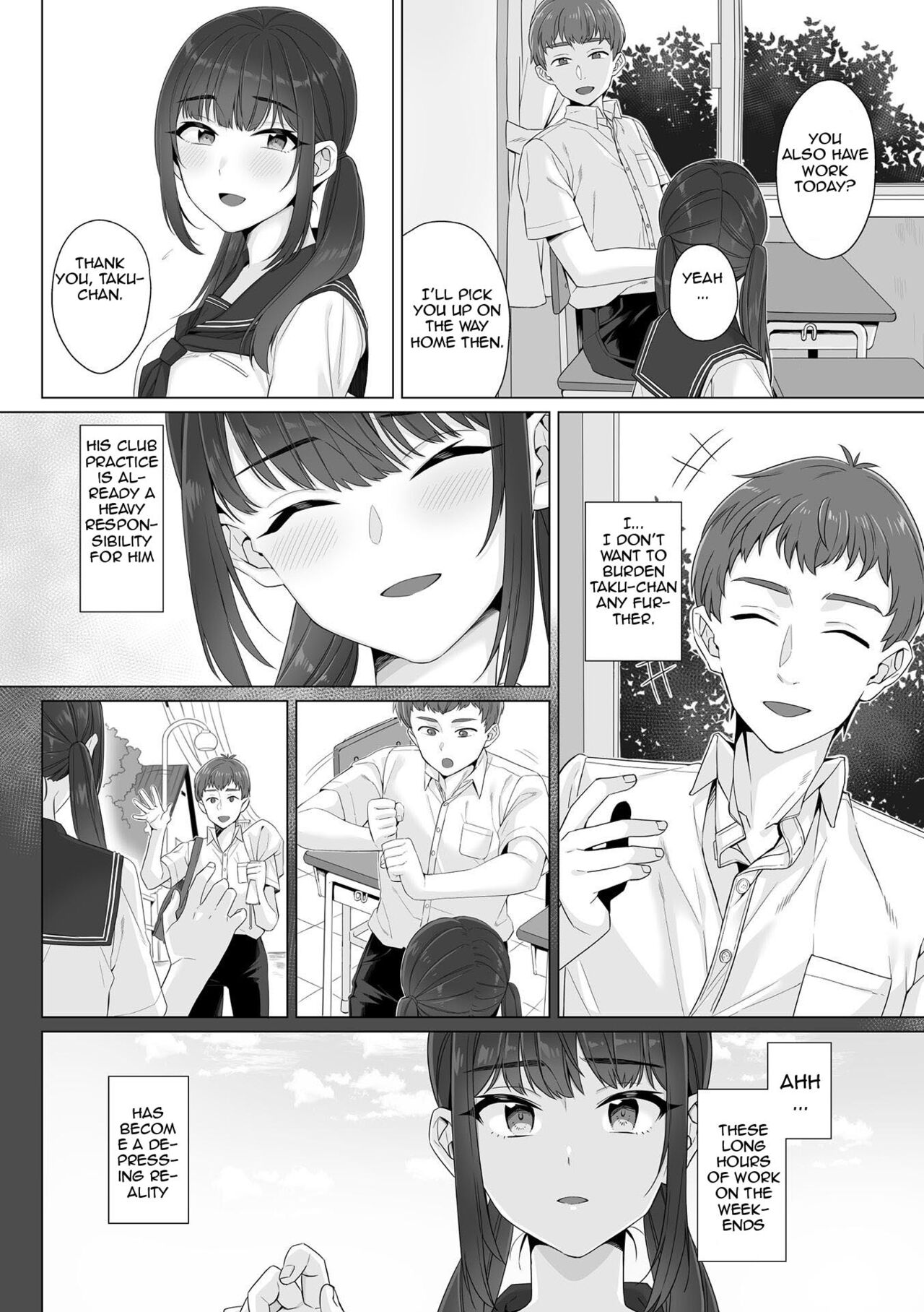 [miniru] Junboku Joshikousei wa Oyaji Iro ni Somerarete Comic Ban [Chapters 1- 5] [English] image number 36