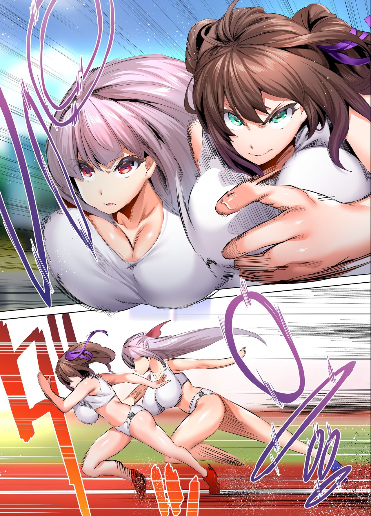 [STUDIO HUAN (Raidon)] Rikujoubu Buchou to Fukubuchou wa Ore no Nama Onaho!!! Tsuruyo Hen | 육상부 부장과 부부장은 나의 생 오나홀!!! 츠루요편 [Korean] numero di immagine  30