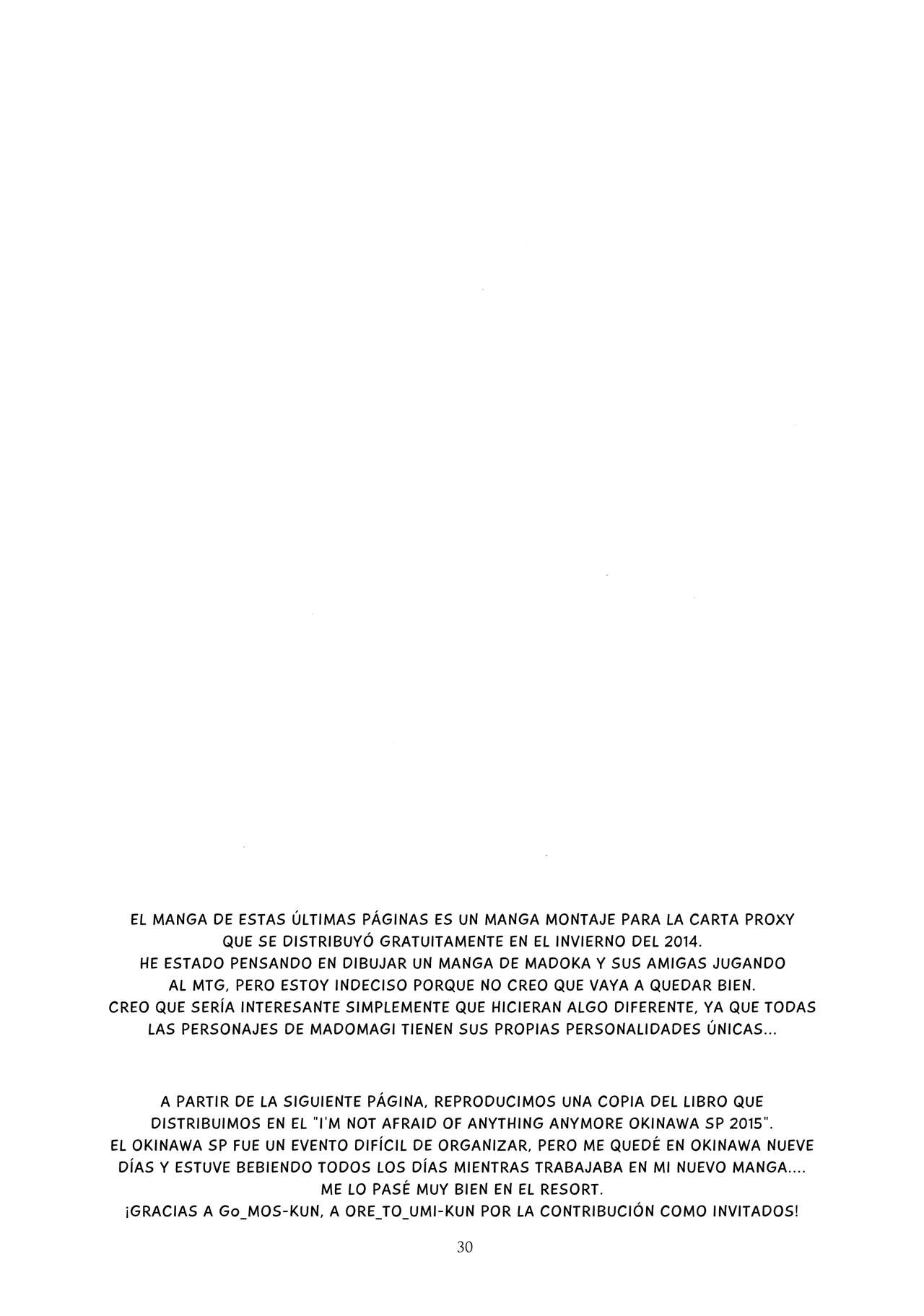 (C89) [GADGET (A-10, Ore to Umi, GOMOS)] GIRLIE:EX02 (Puella Magi Madoka Magica) [Spanish] image number 28