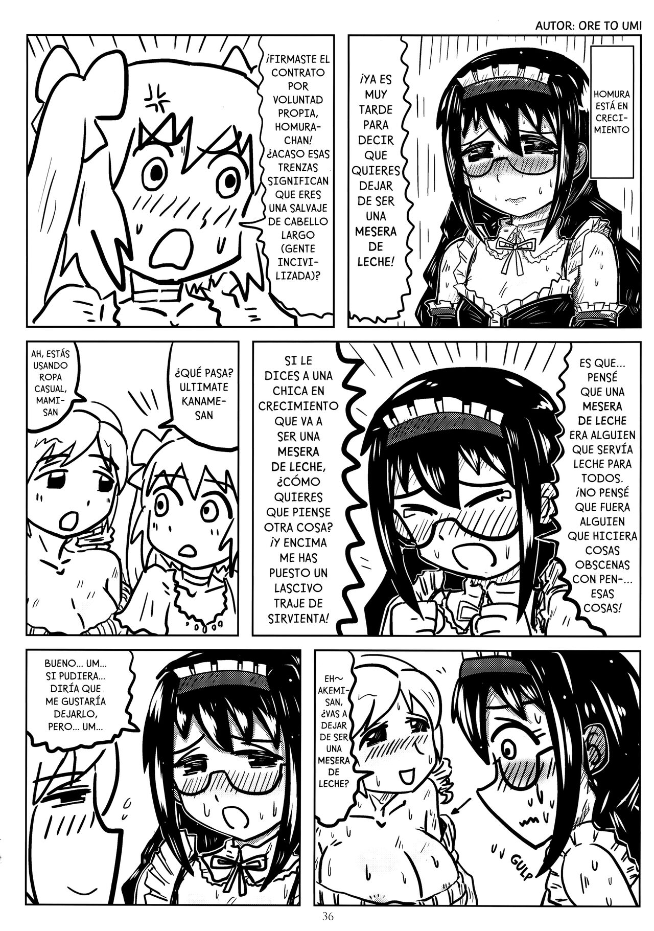 (C89) [GADGET (A-10, Ore to Umi, GOMOS)] GIRLIE:EX02 (Puella Magi Madoka Magica) [Spanish] image number 34
