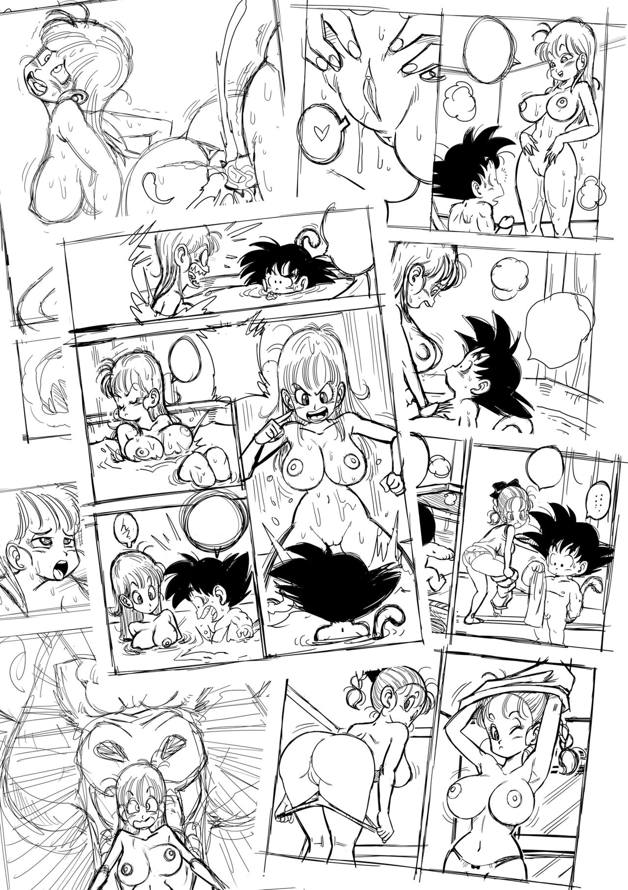 bulma et goku sex dans le bain 图片编号 25