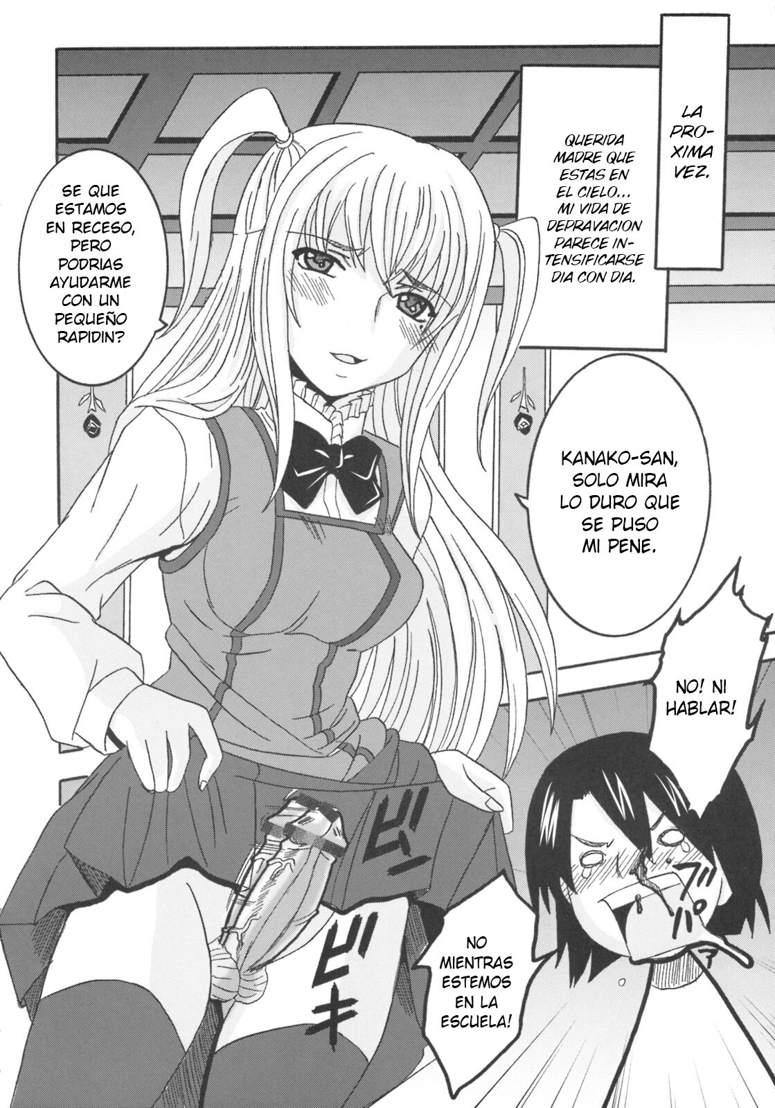 [St. Rio (Purin, Kichigai Teiou)] Maria ni Mune Kyun! Kyun! 1 (Maria Holic) [Spanish] [Elmoedela8] 图片编号 49