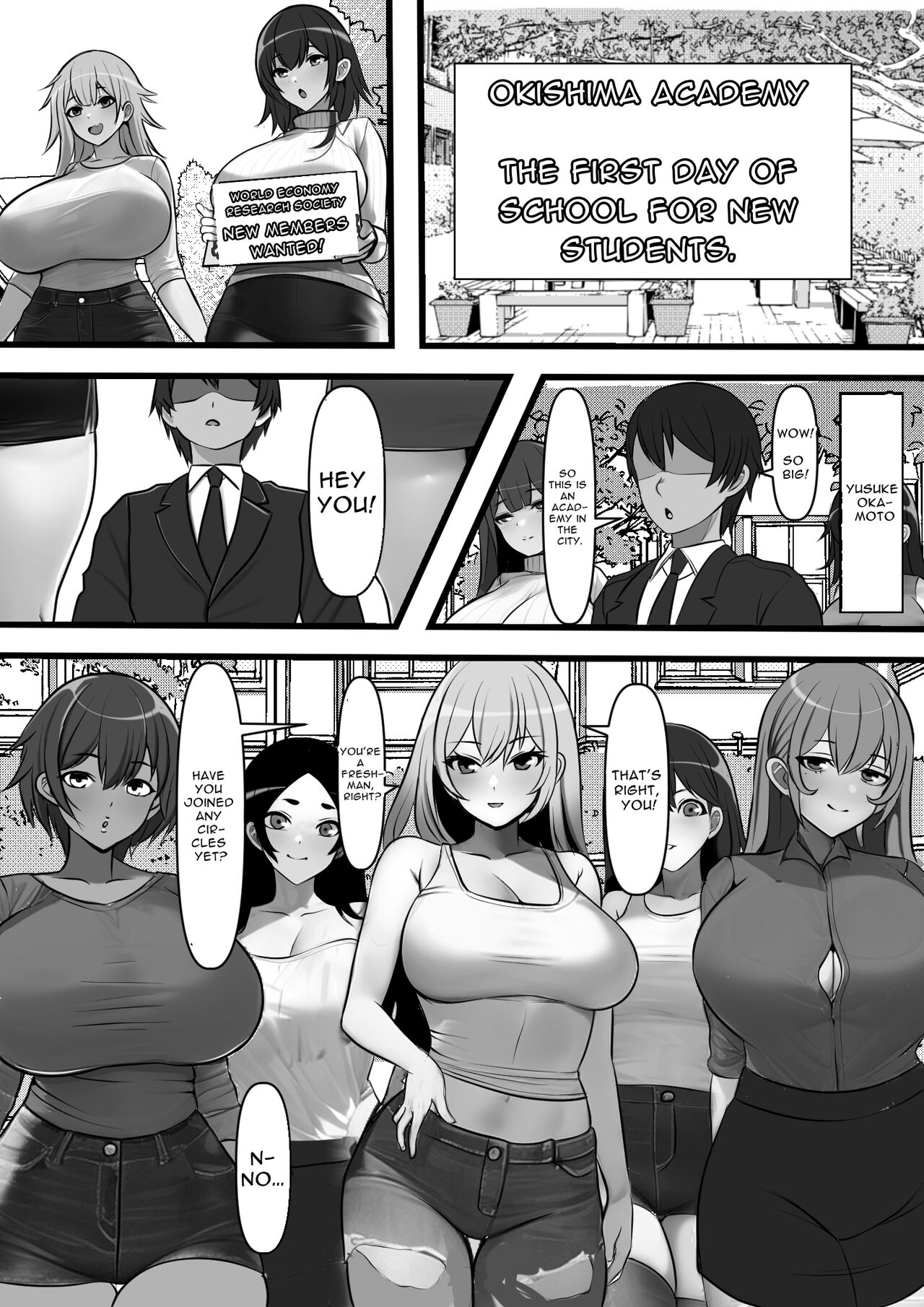 [Furitendou] Teisou Gyakuten Toshi Damasarete Nyuukai Shita YariCir Shuudan no Leader ga Dou Mitemo Hatsukoi no Onee-san nano daga | Reverse Chastity City ~The Leader of a Fuckclub That Tricked Me Into Joining Seems to Be a Virgin~ [English] [Solid Rose] image number 8