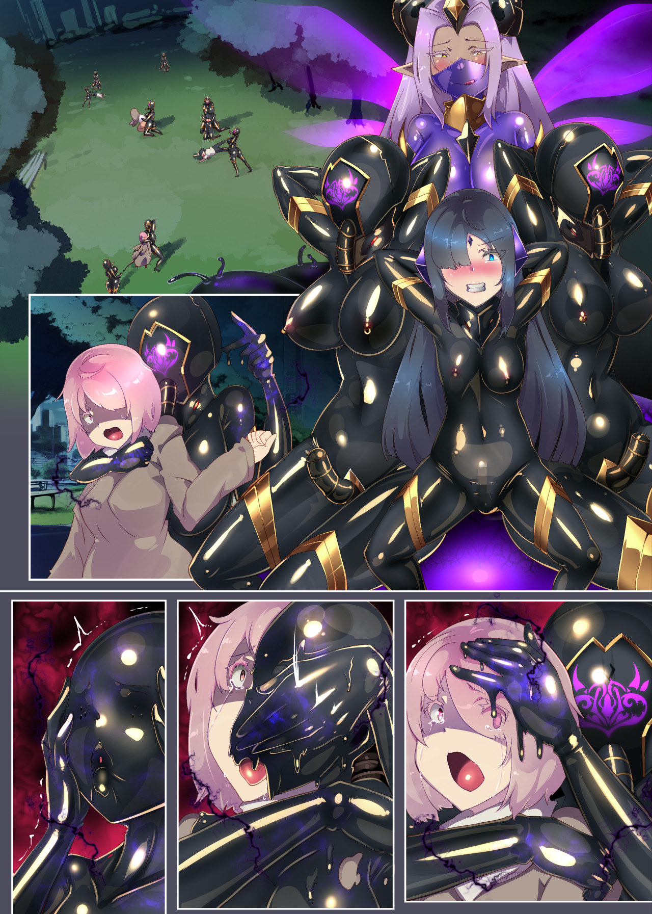 [Yasemura lo-ru (Teishoku, Toyono Kitsune.)] Josou Shounen Hero no Kimi ga Jaaku na Soshiki de TS shite Midara na Onna Kanbu ni Ochiru Manga -Trans Dark Executive- 이미지 번호 55