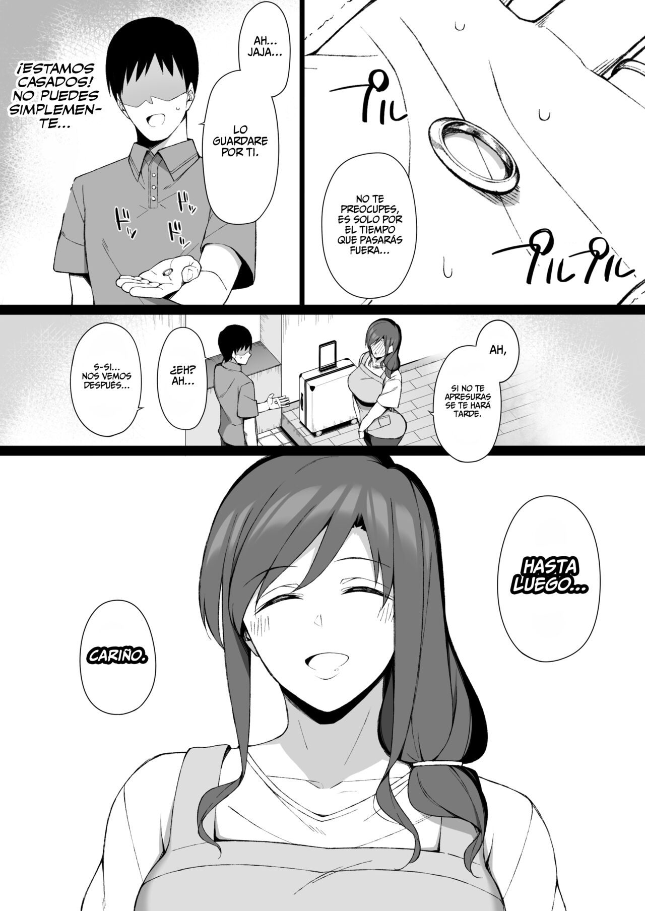 [Namahamu Sando] Osu ni Ochiru Seiso Hitozuma + Extra | La Degeneración Moral de una Ama de Casa Impuesta por un Hombre + Extra [Spanish] [NekoCreme] numero di immagine  31