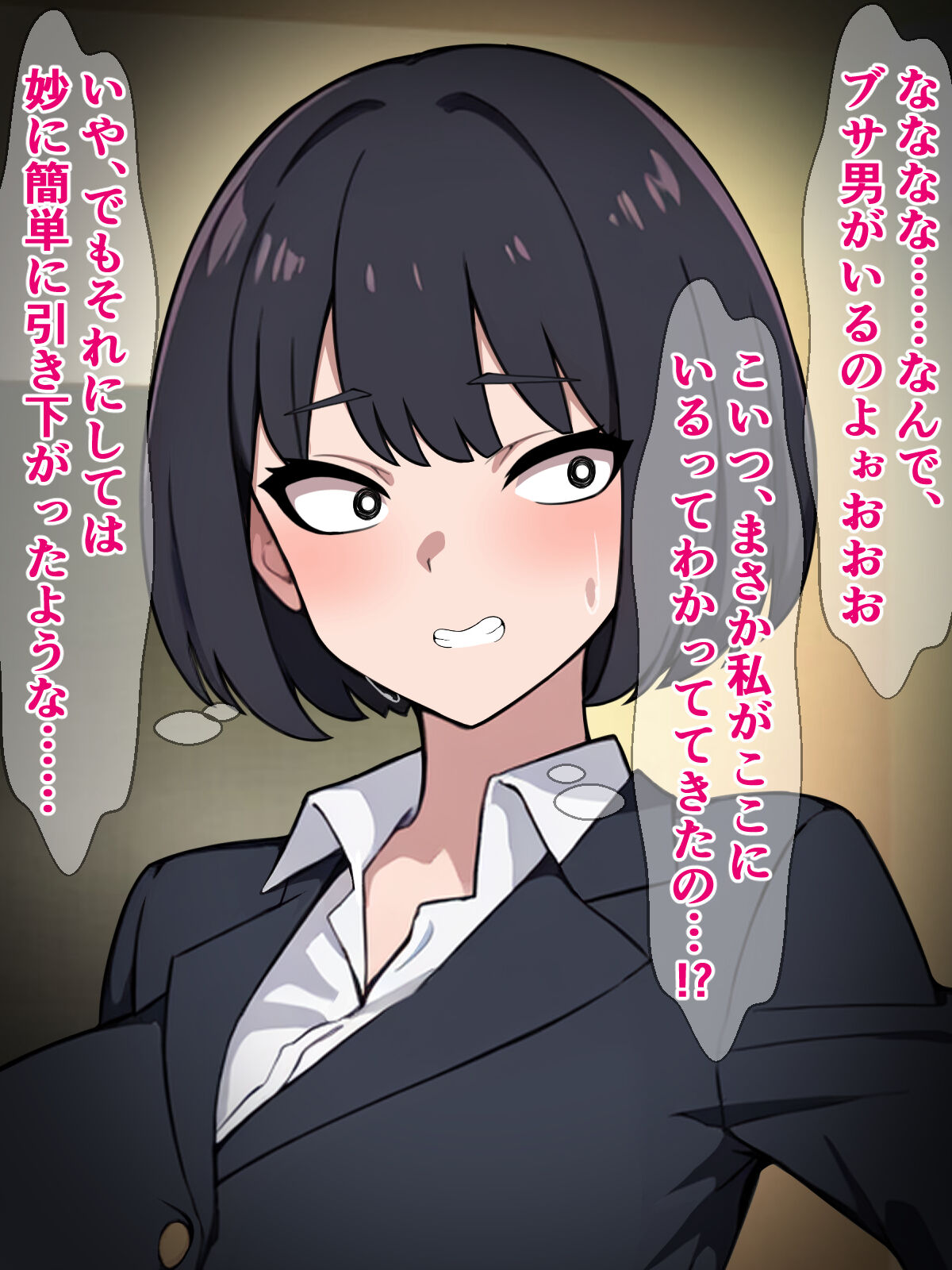 A story about a power harassment boss who has fallen into the sex industry, so he appoints him to make him sit on the ground naked. 图片编号 20