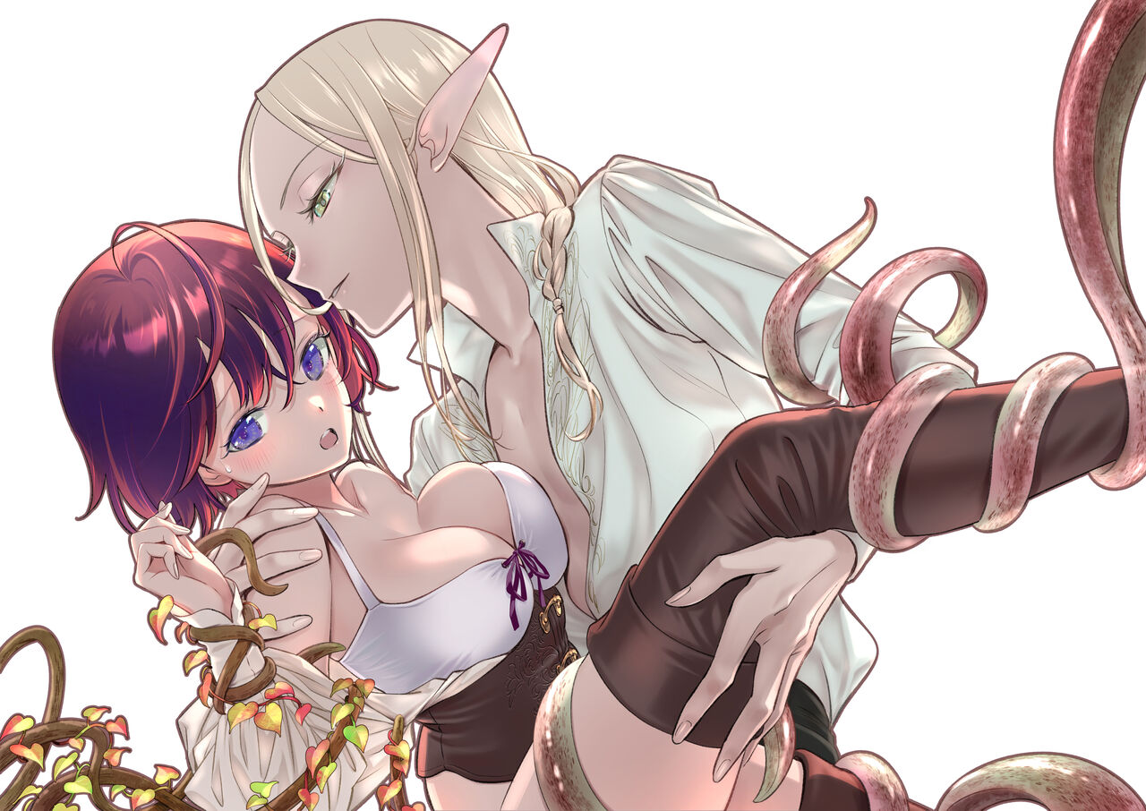 [Sutajio sa bun/ Yamada sa bun] shokushu de tsunagaru Erufu to watashi｜通过触手相联结的精灵和我 前篇[中文] [橄榄汉化组] 43eme image