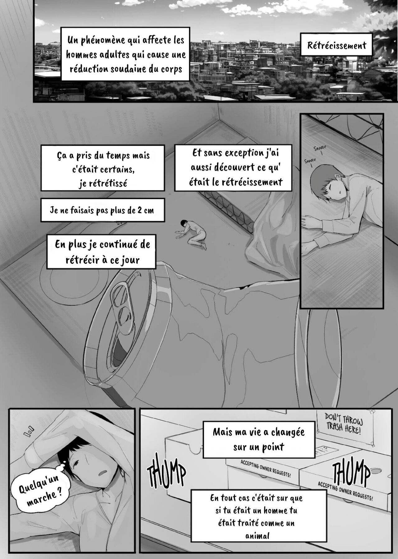 [Marushamo] Kouhai no Ooki Oppai ni Shimawareru | Between big boobs [French] Eiko translations 画像番号 1