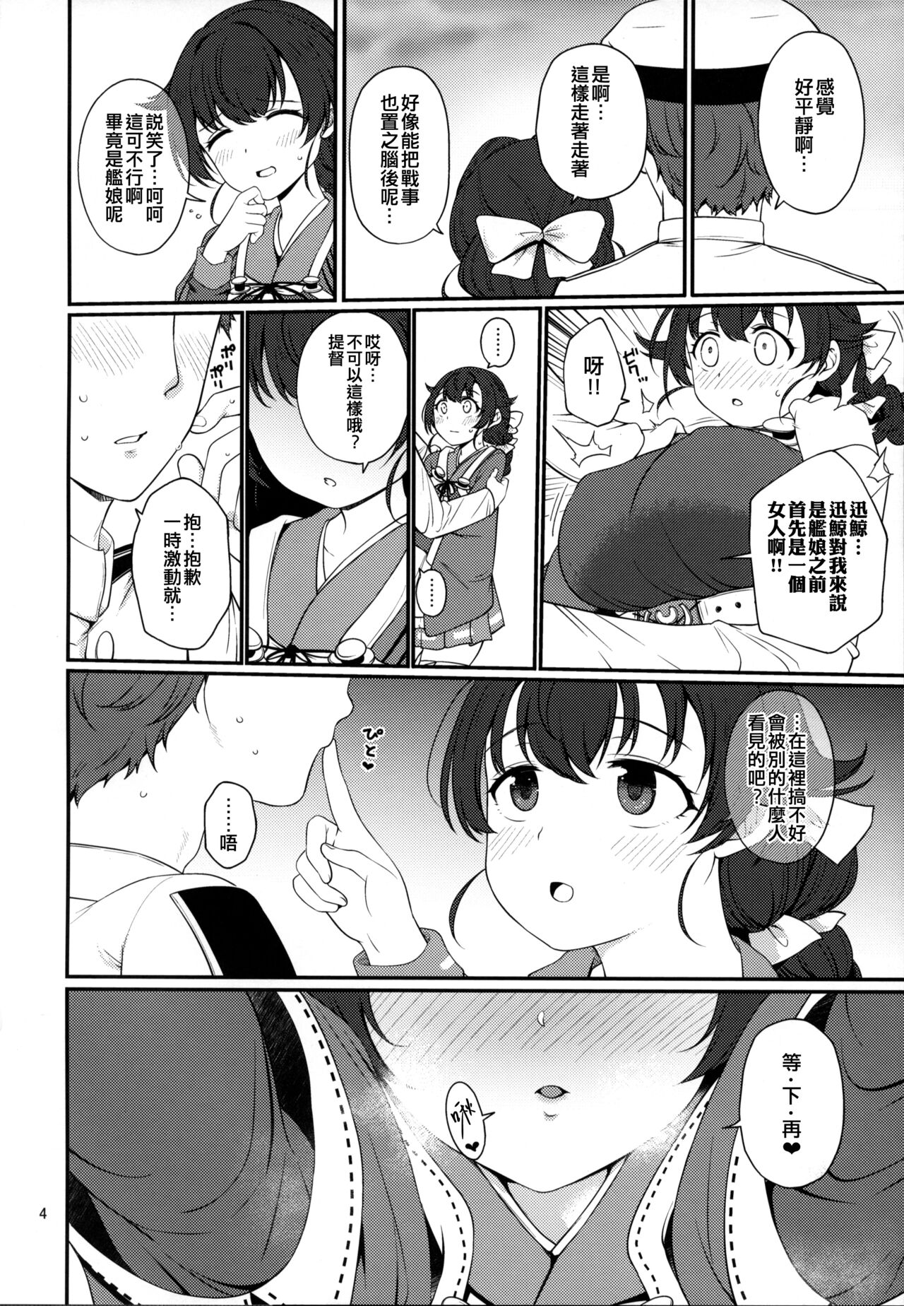 (C100) [Tekireiki ni Shokuchuudoku (Sawamura Ao)] Yoru no Jingei (Kantai Collection -KanColle-) [Chinese] [吸住没碎个人汉化] numero di immagine  4