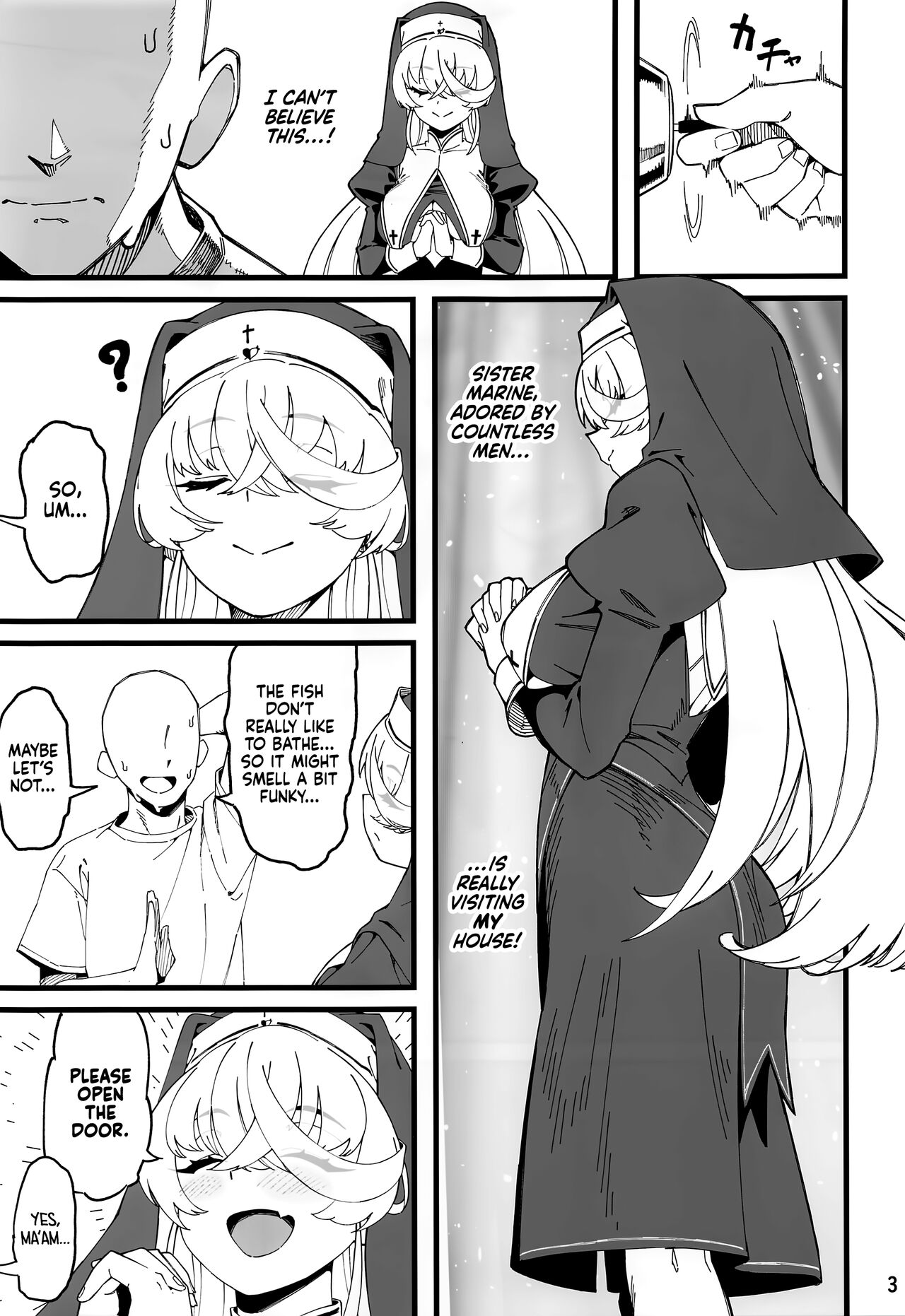 (C102) [Service Heaven (ahorobo)] I'M HORNY (Gawr Gura, Sakamata Chloe, Houshou Marine) [English] [Xzosk] imagen número 4