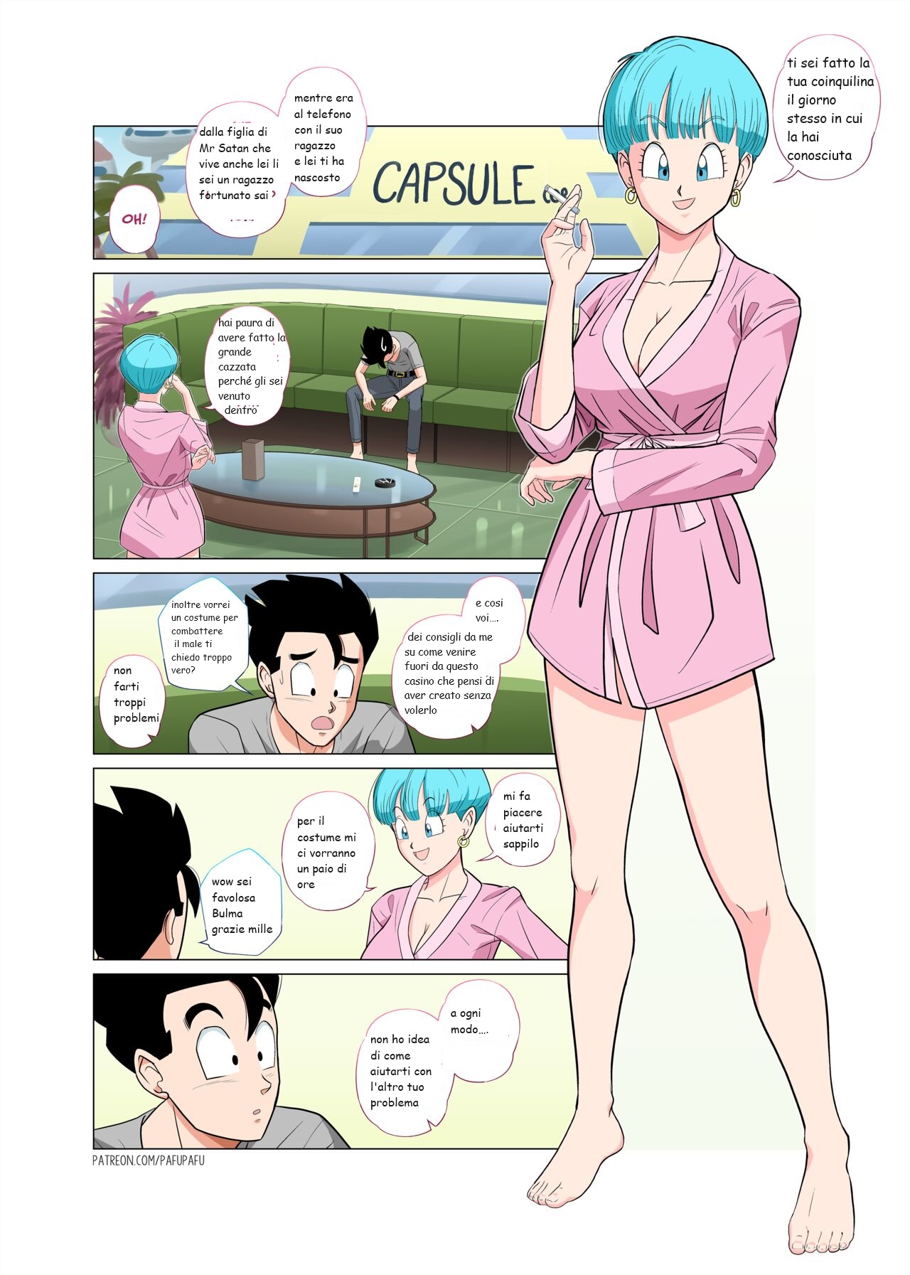 bulma si diverte con gohan numero di immagine  5
