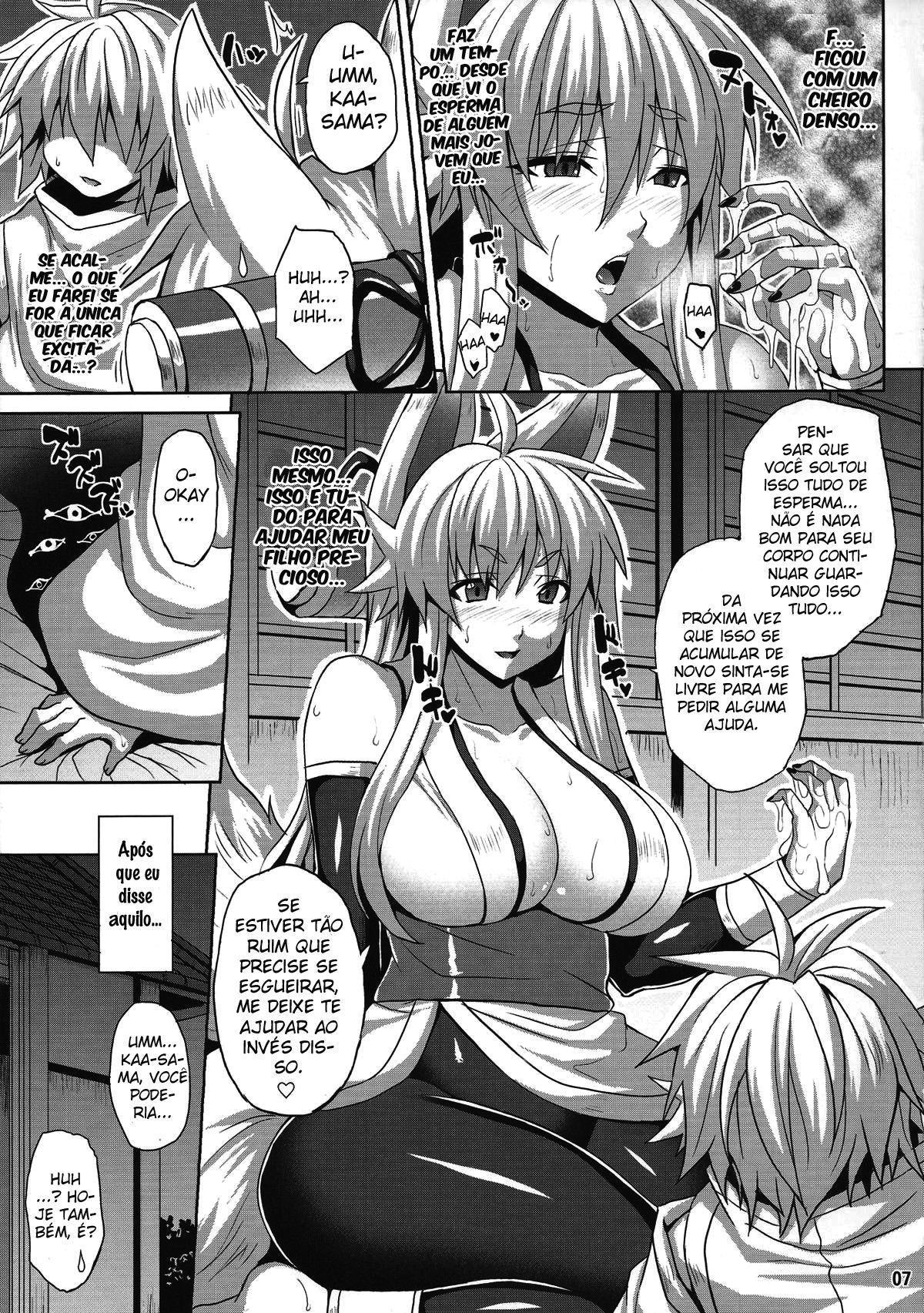(C87) [Nounai Ekijiru (Somejima)] Konjuu Inkyo Kurashi (Shinrabansho) [Portuguese-BR] image number 6