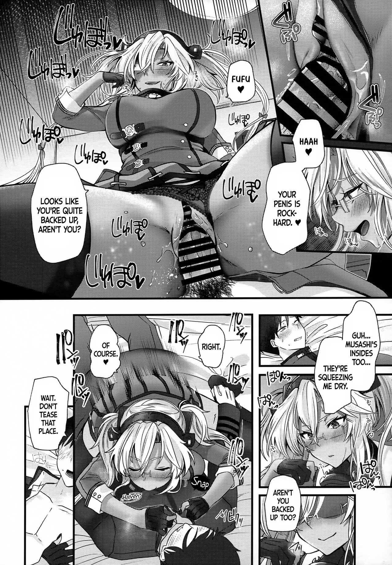 (C101) [Marosaan (Yunamaro)] Musashi-san no Yoru Jijou Shoubu Shitagi Daisakusen Hen (Kantai Collection -KanColle-) [English] [DKKMD Translations] image number 19