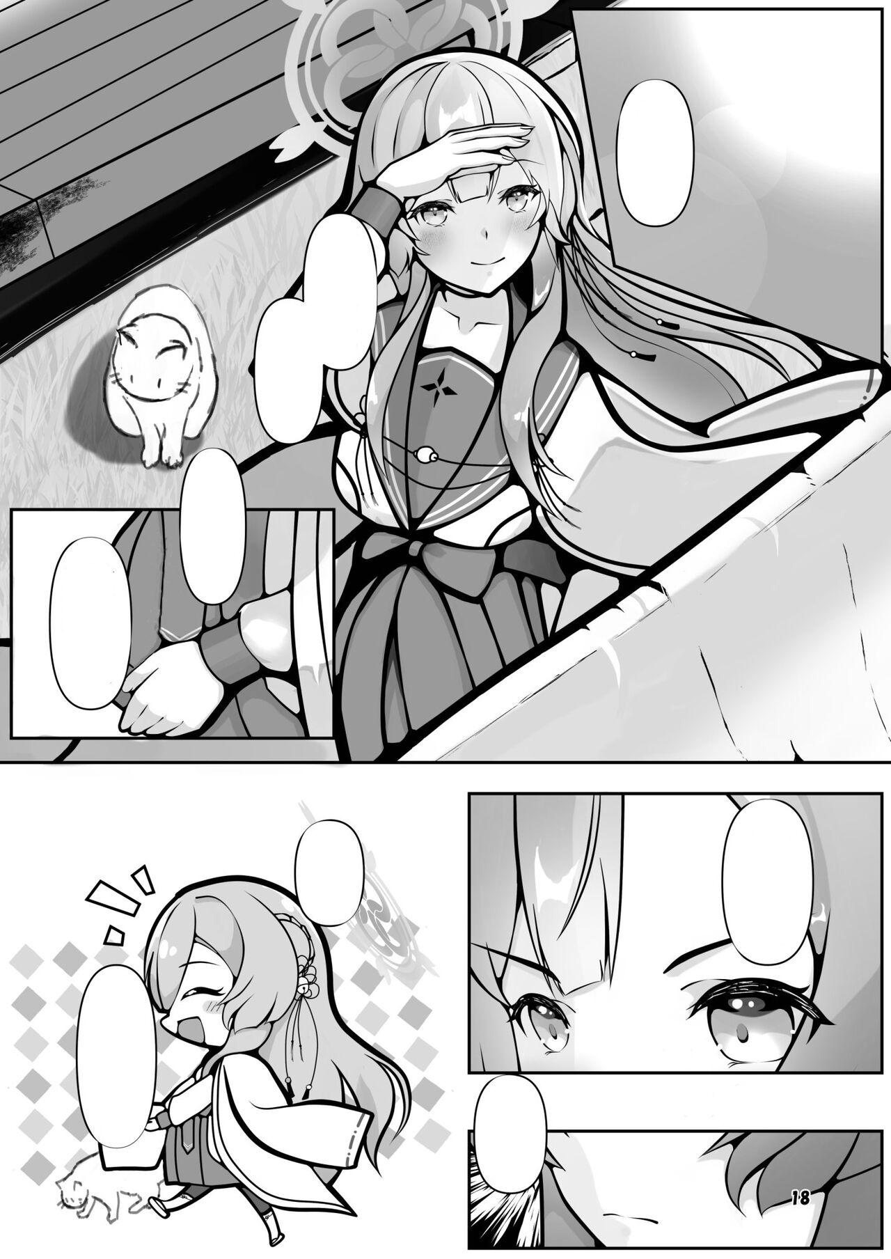 [Magical Kagechousukashi (Kagechosukashi,)] Mimori, Haha ni Michi o Ayumu (Blue Archive) [Textless] [Digital] image number 18