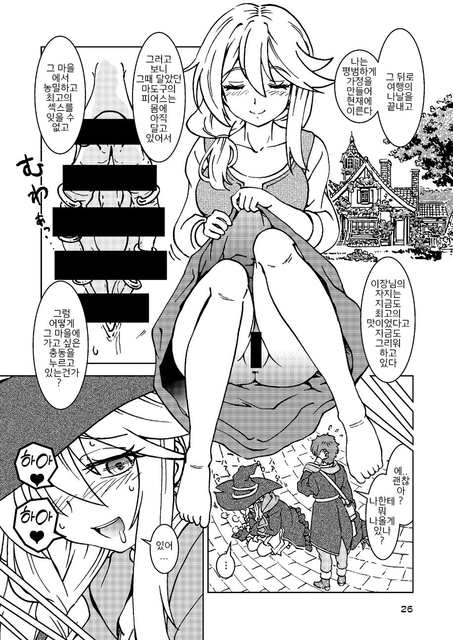 (C100) [Madakoya (Madako)] Tabitabi Nikki ni wa Shirusenakatta Koto. 3 (Majo no Tabitabi) [Korean] image number 26