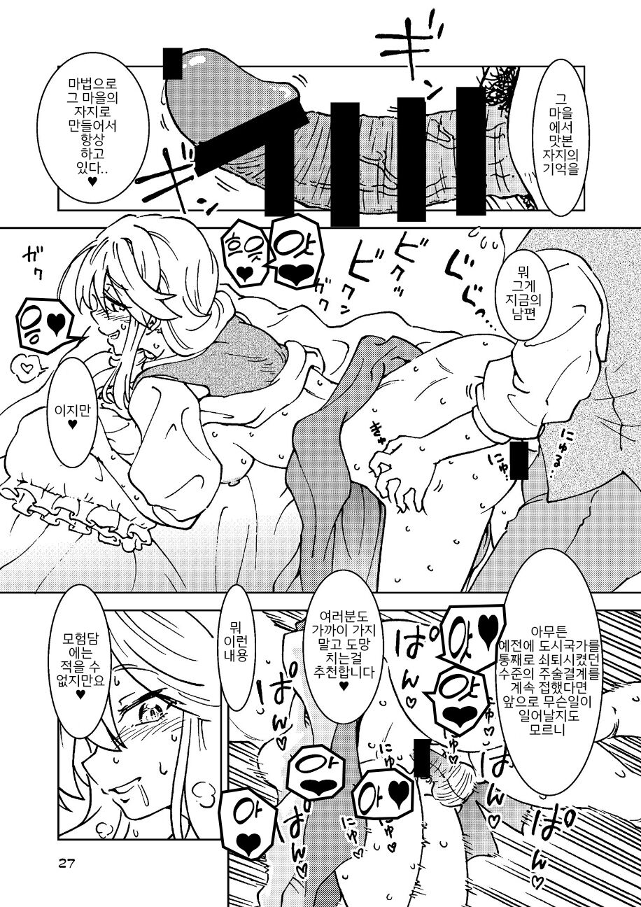 (C100) [Madakoya (Madako)] Tabitabi Nikki ni wa Shirusenakatta Koto. 3 (Majo no Tabitabi) [Korean] image number 27