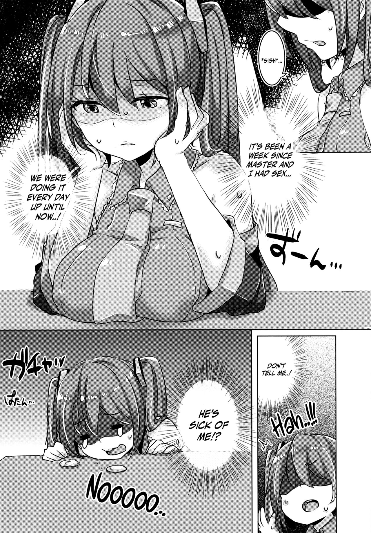 (C99) [Kusoyuridanchi (Johnson)] Miku-chan wa Itashitai | Miku-chan Wants to Do It Too (VOCALOID) [English] [Komori Translations] image number 4