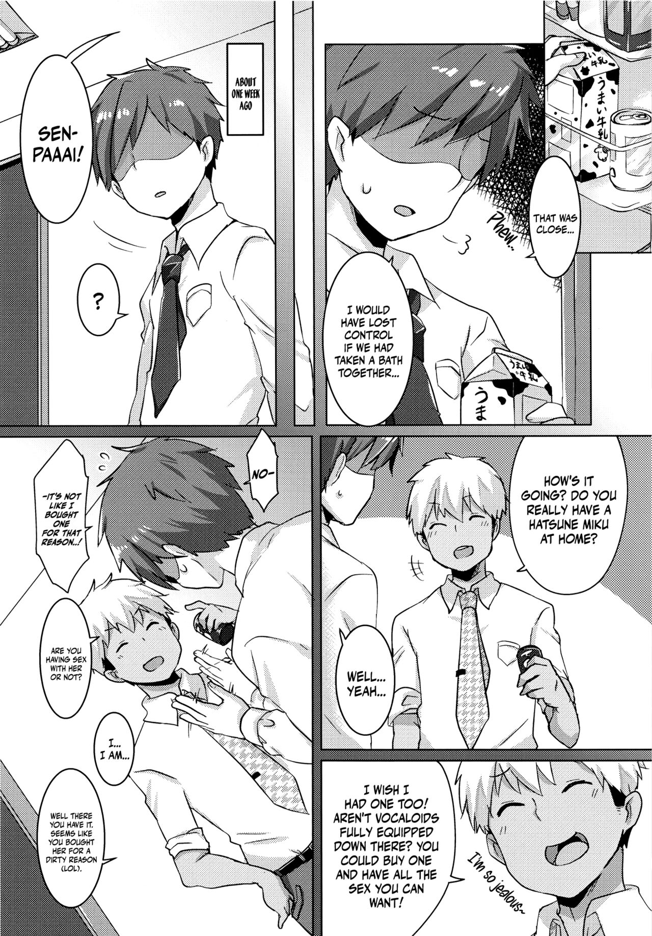 (C99) [Kusoyuridanchi (Johnson)] Miku-chan wa Itashitai | Miku-chan Wants to Do It Too (VOCALOID) [English] [Komori Translations] image number 6