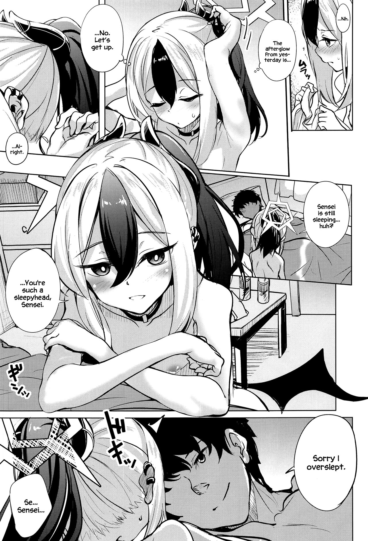 (C102) [Part K (Hitsujibane Shinobu)] Kayoko no Otomari After (Blue Archive) [English] [DAJI's TLs] numero di immagine  6