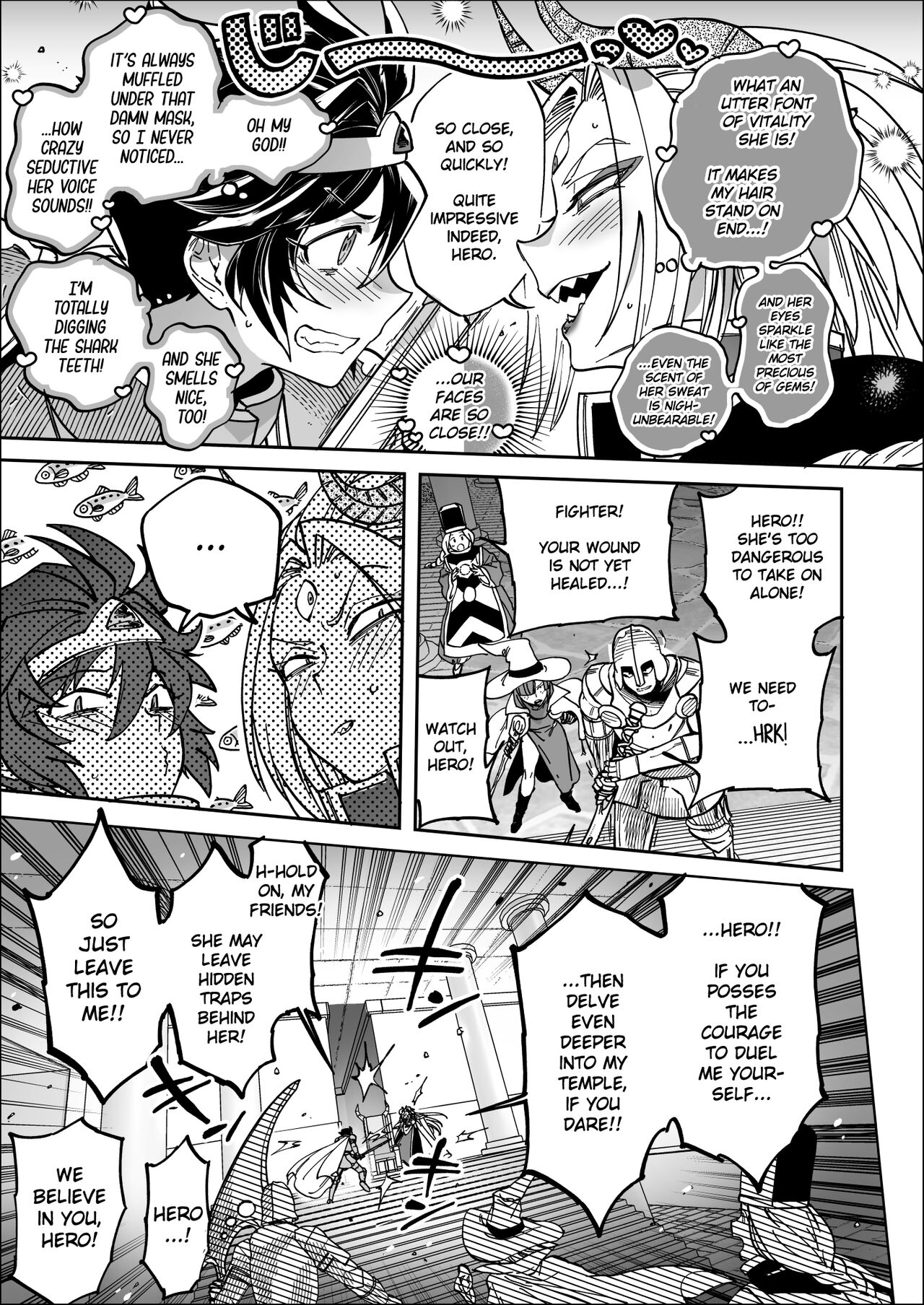 [Nambokuya (Namboku)] Saishuu Kessen de Hajimete Otagai no Sugao Mite Horechatta Yuusha to Maou | Unmasked for the Final Battle! Hero + Demon Lord - Love at First Sight! [Digital] [English] image number 5