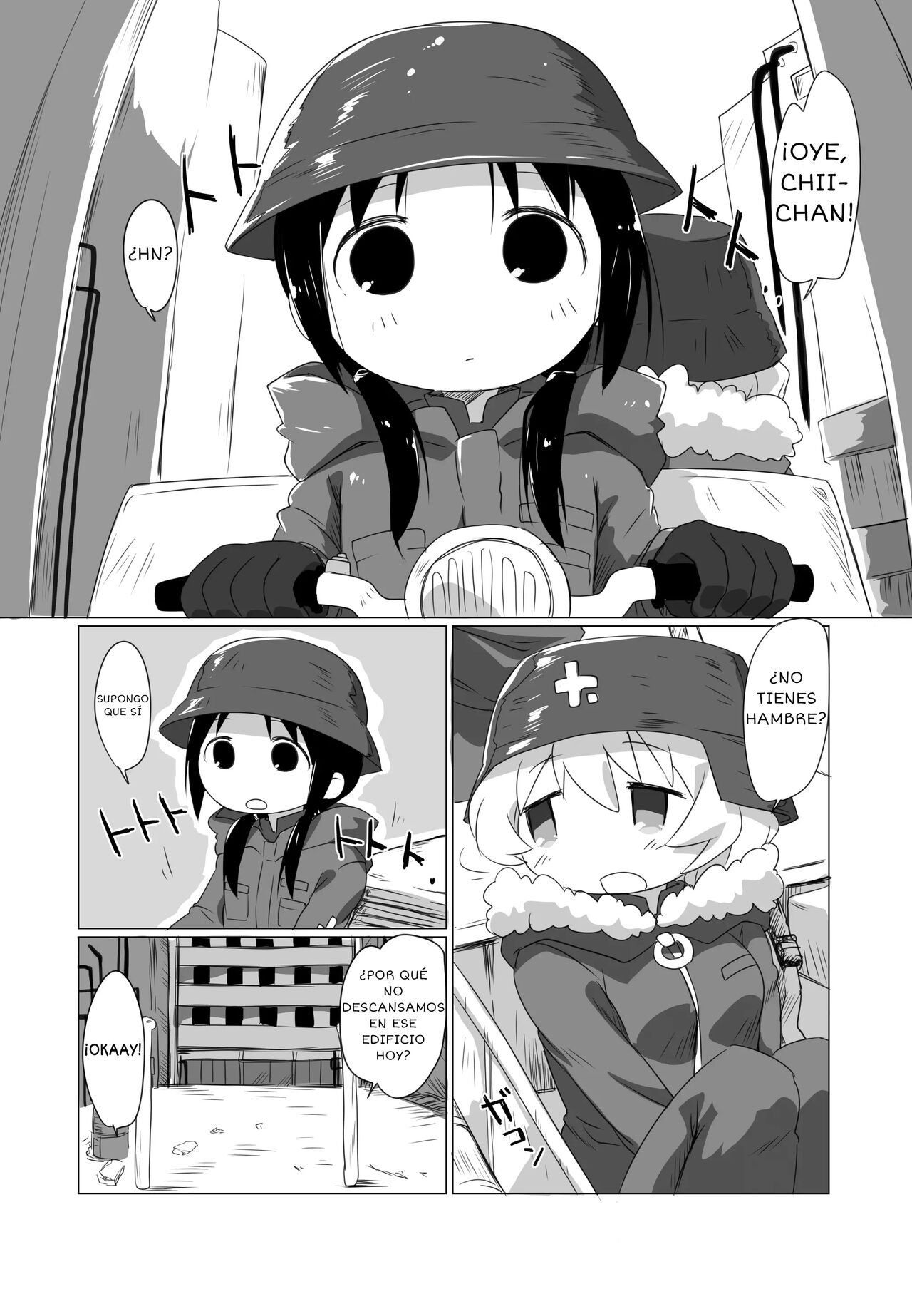 (C93) [Goberazzo (Mukaibi Aoi)] MoreOneSex (Shoujo Shuumatsu Ryokou) [Spanish] [TRADUCCIÓN IKUSEI KEIKAKU] 图片编号 4