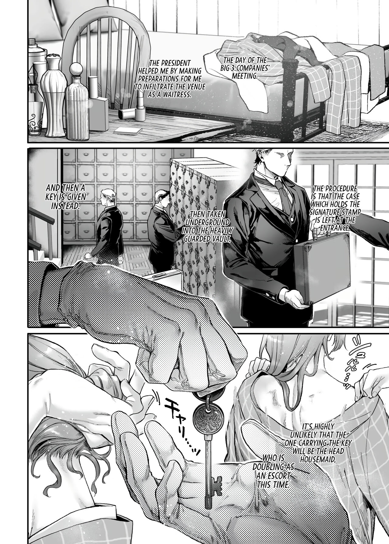 [Yolki Palki (Rororogi Mogera)] Sennyuu! Gakeppuchi Spy no Shakkinhensai RTA ~Josou Maid to Oni Joushi~ | Infiltrate! Debt Repayment RTA of a Spy on the Brink ~The Crossdressing Maid and the Oni Boss~ [English] [Omega Scans] numero di immagine  45