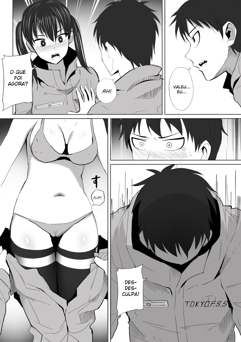 [Ginhaha] Honoo Neko no Ongaeshi + SP (Enen no Shouboutai) [Portuguese-BR] [lerhentai.tk] numero di immagine  4