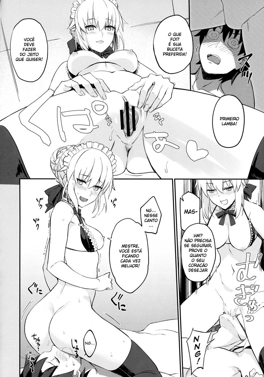 (C93) [LOFLAT (Prime)] Maid to Kouhai Dochira ga Okonomi? (Fate/Grand Order) [Portuguese-BR] [DiegoVPR] image number 10