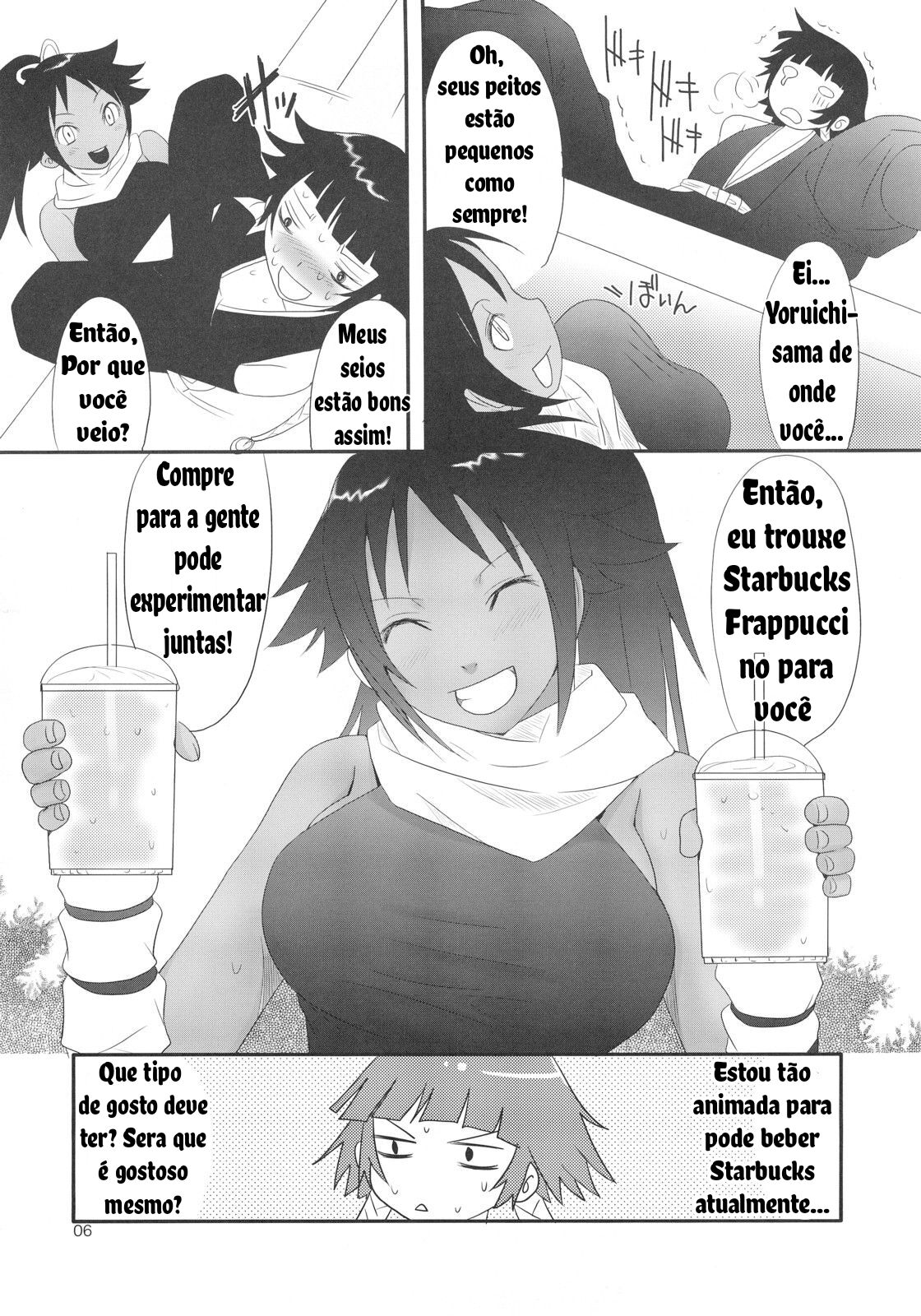 (C72) [Chika Sekai (Palco Nagashima)] Hachimitsu to Kuroneko (Bleach) [Portuguese-BR] image number 5