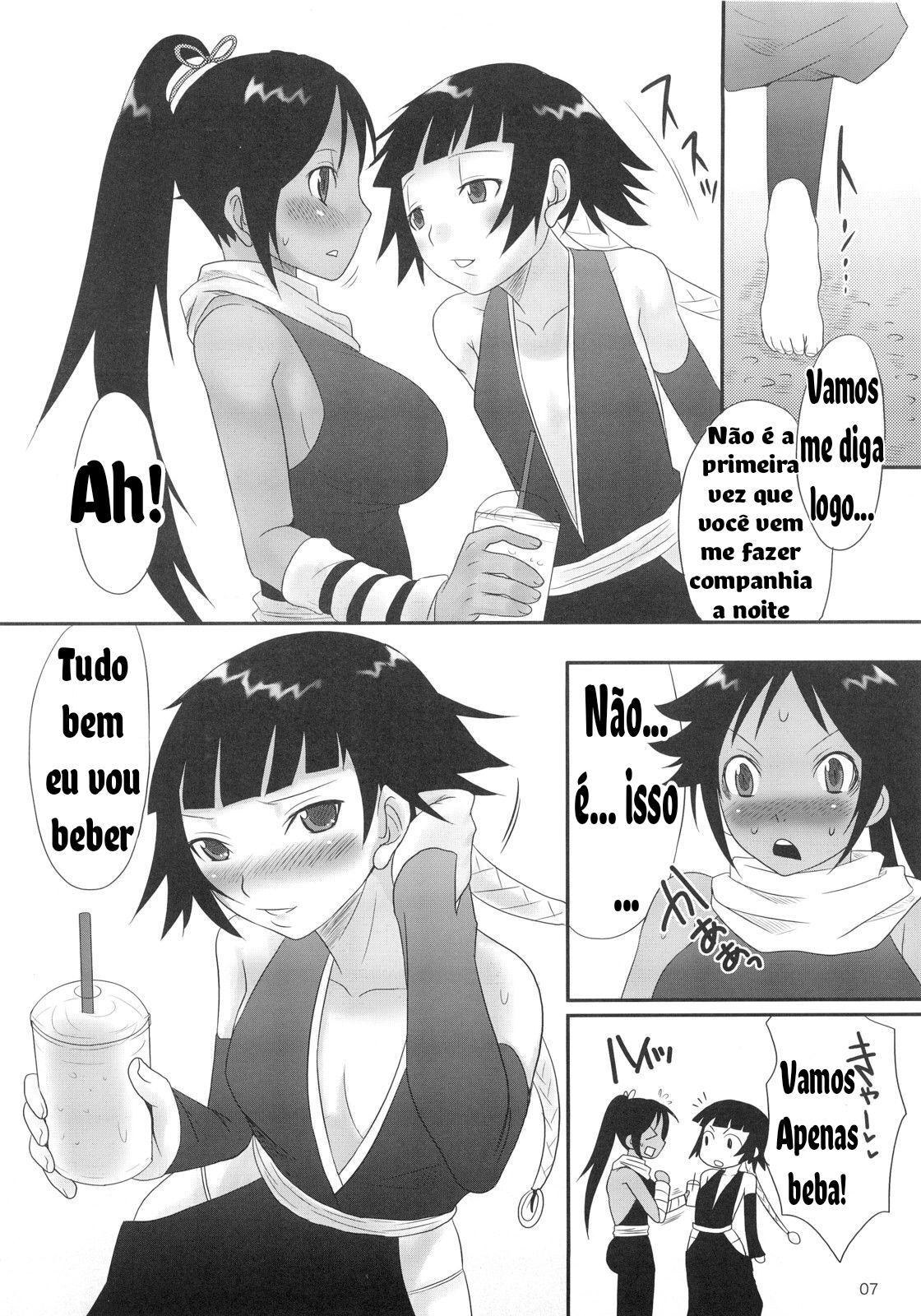 (C72) [Chika Sekai (Palco Nagashima)] Hachimitsu to Kuroneko (Bleach) [Portuguese-BR] image number 6