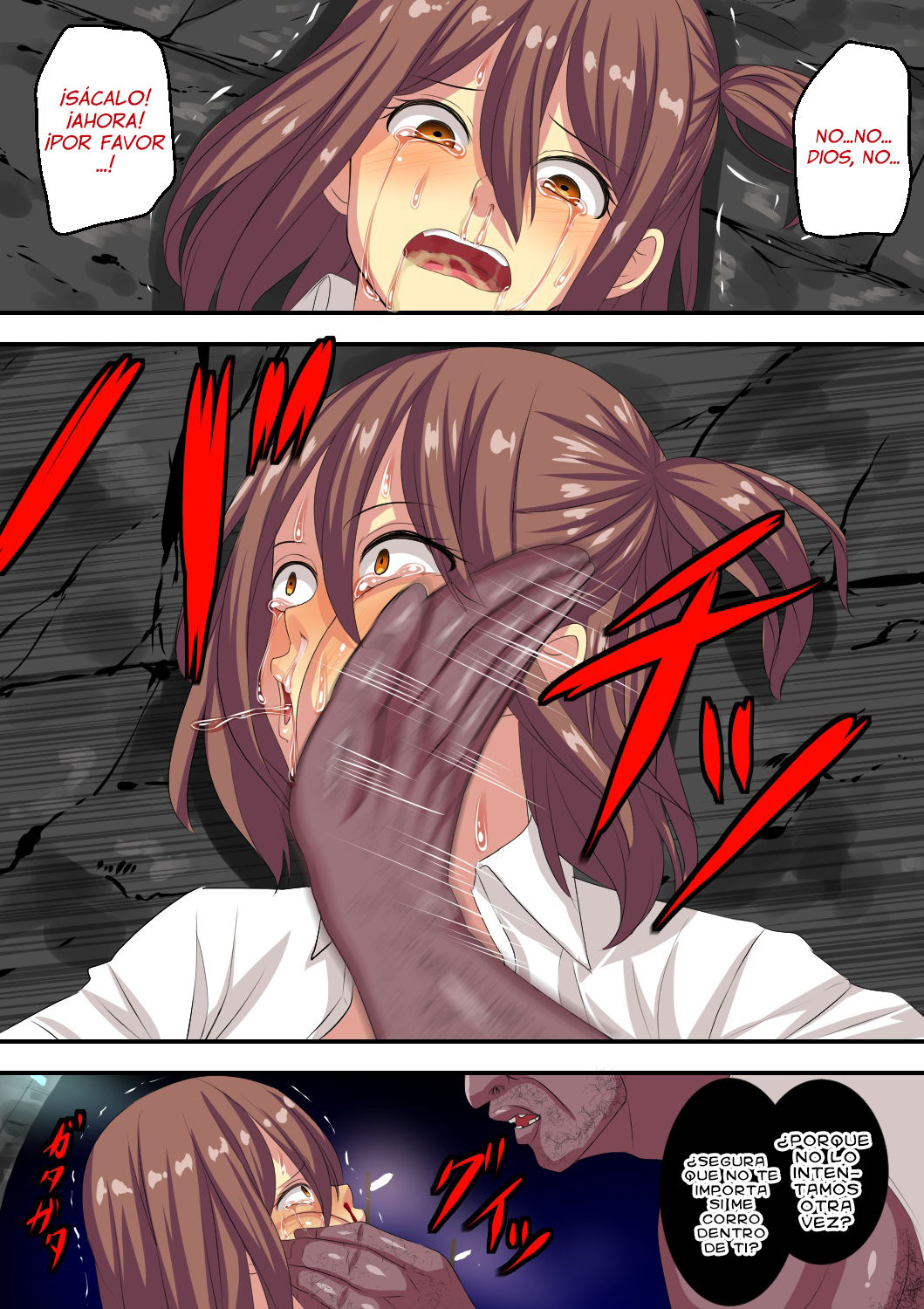 [Waribashi Kouka] Ima Boku no Me no Mae de Kanojo ga Goukanma ni Boukou Saretemasu... | I'm Watching My Girlfriend Get Violated By a Sadistic Rapist... [Spanish] numero di immagine  13