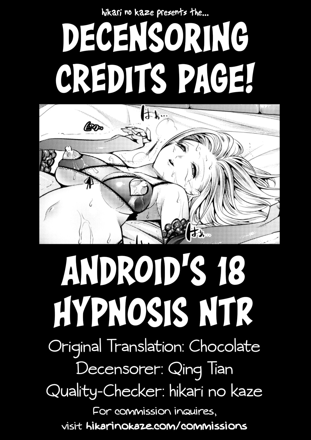 (C84) [Kaientai (Shuten Douji)] 18-gou ga Saimin de NTR-reru Hon | Android 18's Hypnosis NTR (Dragon Ball Z) [English] [Decensored] [Chocolate] [Nakitah] [Colorized] Bildnummer 36