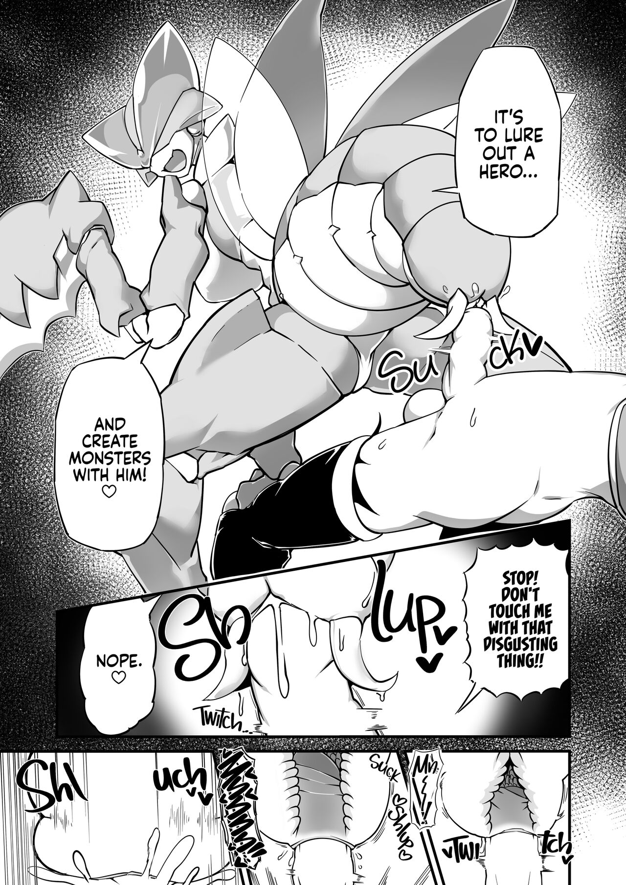 [Zettaizetumei no Yamagoya (Zettaizetumei)] Hero Haiboku!? Kamakiri Kaijin no Wana!! |The Hero Fails!? The Mantis Monster’s Trap! [English] [2d-market.com] [Decensored] [Digital] 图片编号 4