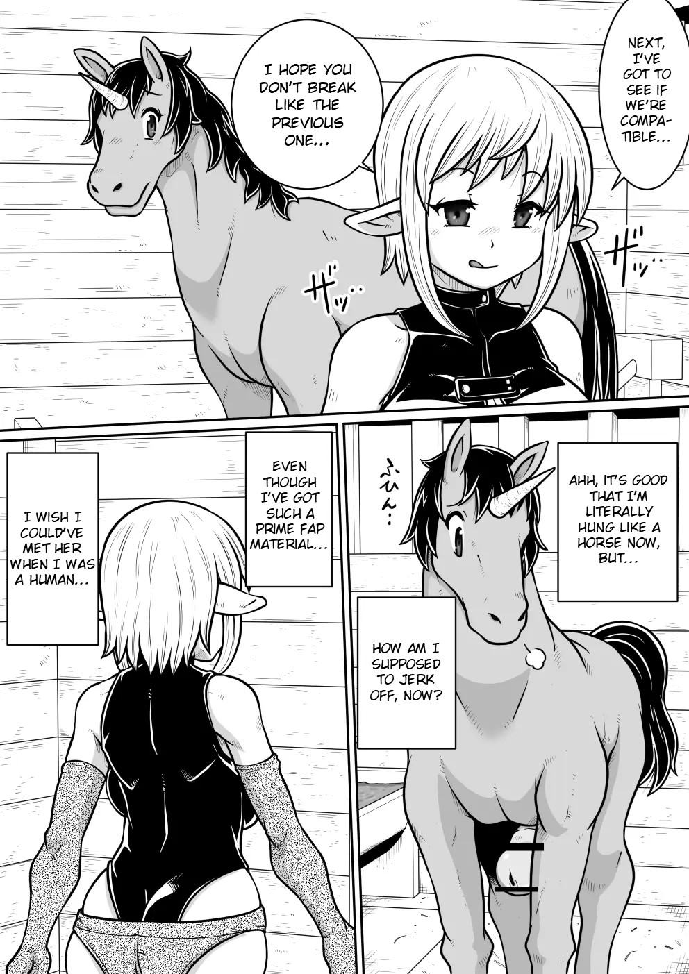 [Noujiru Teishokuya] Tensei shitara Futanari Uma ni Narimashita Zenpen | Reincarnated as a Futanari Horse First Part [English] Bildnummer 26