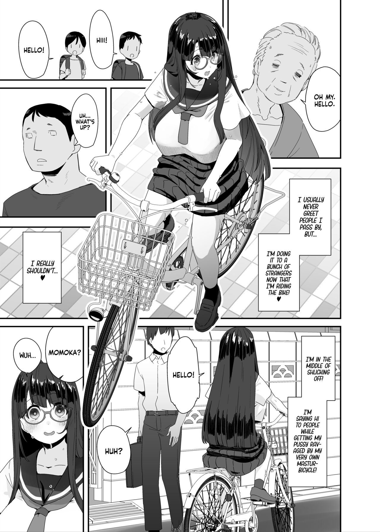 [Condiment Moderately (Maeshima Ryou)] Dosukebe Kyonyuu Joshi ga Acme Jitensha de Osanpo Onanie suru Hanashi | The Slutty, Stacked Middle Schooler Who Gets Off on her Bike [English] [head empty + Xzosk] Bildnummer 12