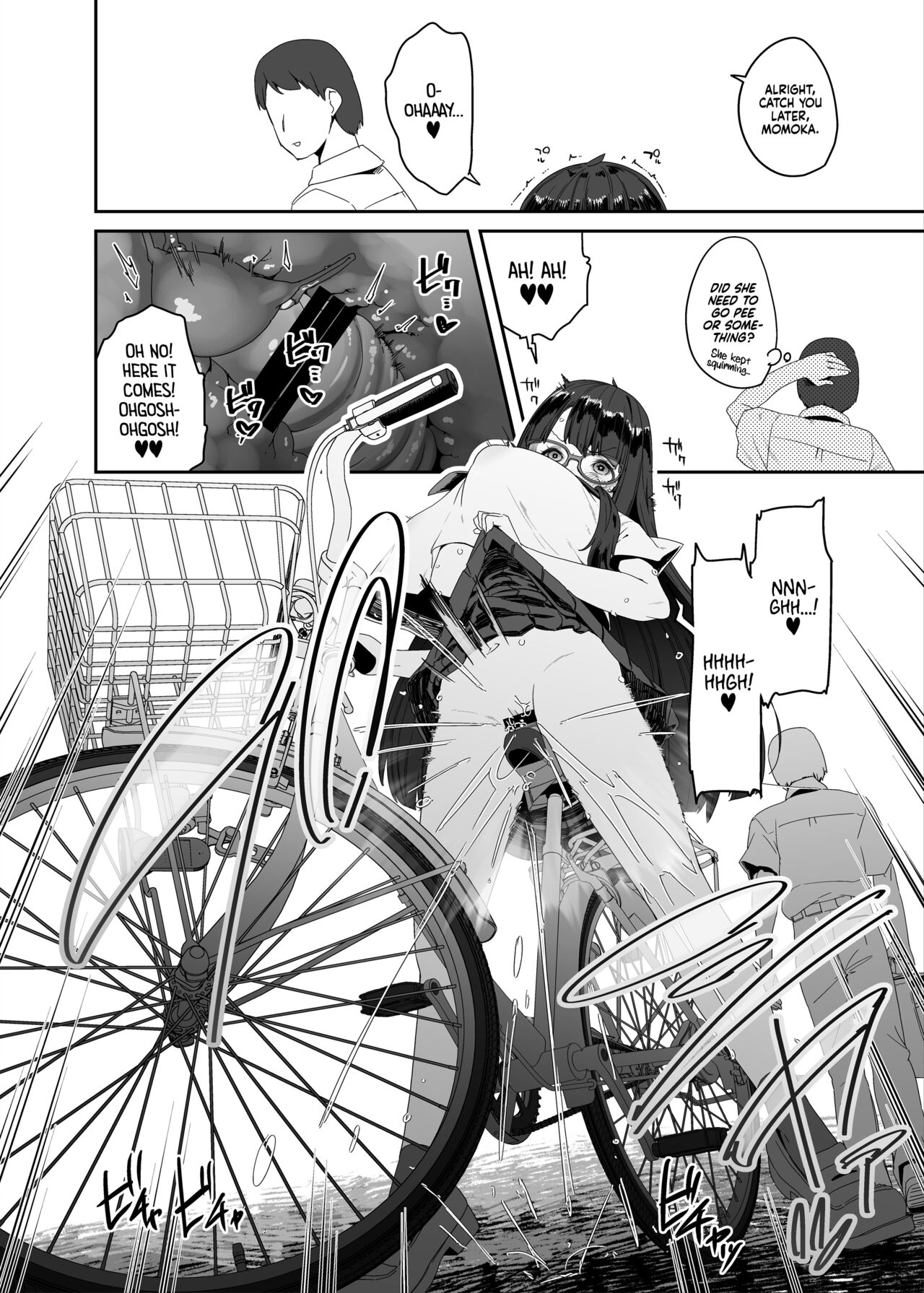 [Condiment Moderately (Maeshima Ryou)] Dosukebe Kyonyuu Joshi ga Acme Jitensha de Osanpo Onanie suru Hanashi | The Slutty, Stacked Middle Schooler Who Gets Off on her Bike [English] [head empty + Xzosk] Bildnummer 17