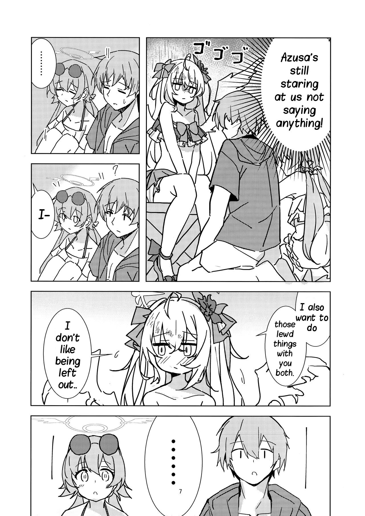 (C102) [Korokoro Saikoro (Choco Dice)] Natsuzora Aoku | Summer Light (Blue Archive) [English] [Vincente090] imagen número 6