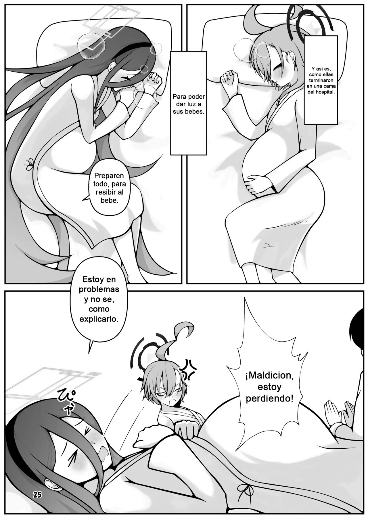 [Magical Kagechousukashi (Kagechousukashi,)] Neru to Alice ga Mama ni Naru made ~Sensei to Kurasu Totsukitooka~ (Blue Archive) [Spanish] [Gato Oscuro] [Digital] Bildnummer 22