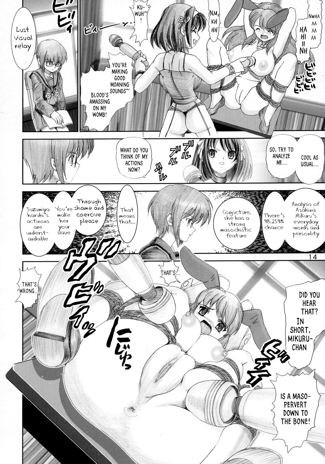 [Raijinkai (Harukigenia)] Migurui Mirai Shoujo Chijoku Ingi (Suzumiya Haruhi no Yuuutsu) [English] [Decensored] 画像番号 13