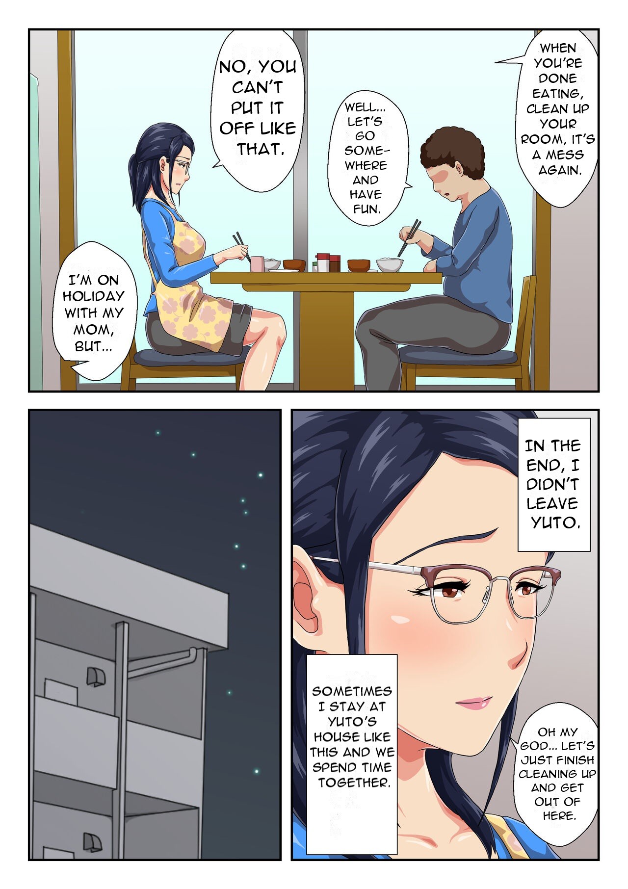 [Kumo no Ito] Onnajoushi wa Ikiwakareta Haha | My Female Boss is My Estranged Mother [English] [DarklordMTLs] image number 34